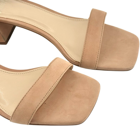 Vince Camuto Sandals Size 8M Pink Ankle Strap Block Heel - Picture 3 of 10